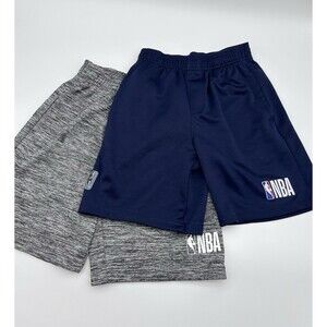 Boys 10/12 Basketball Shorts NBA Grey Blue Soft Shorts